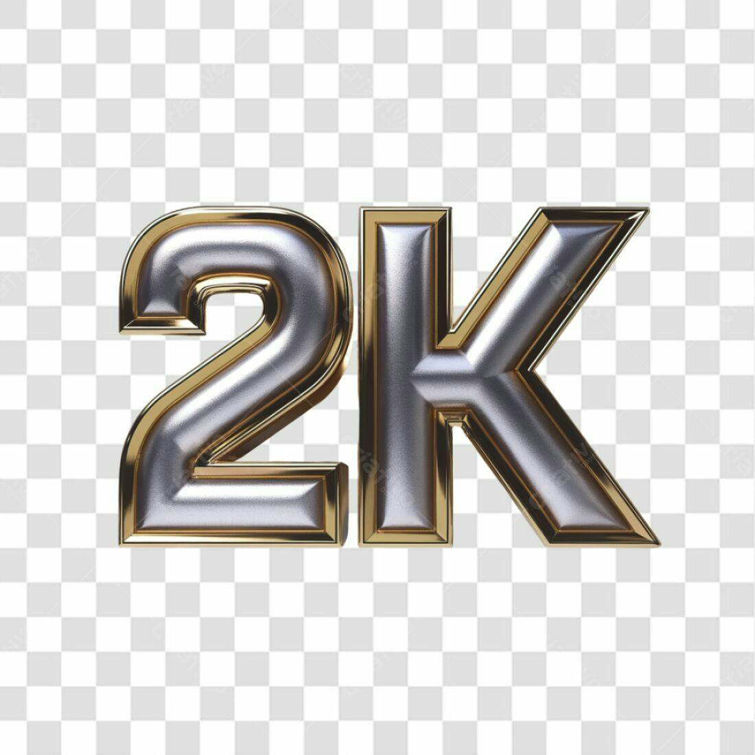 Icone 2K Seguidores PNG com fundo transparente