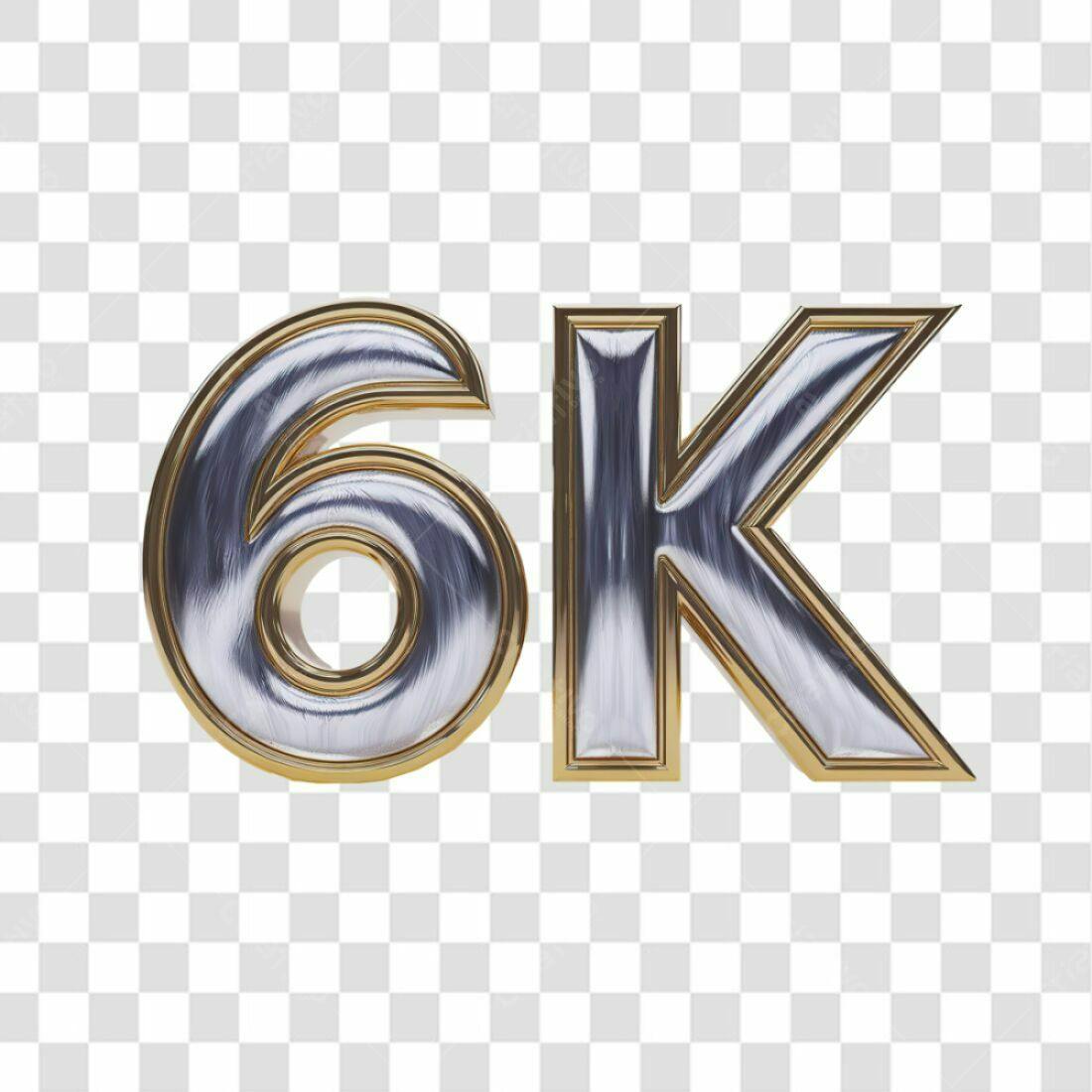Icone 6K Seguidores PNG com fundo transparente