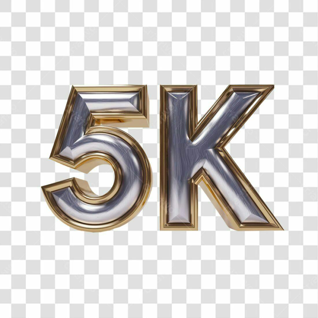 Icone 5k Seguidores PNG com fundo transparente