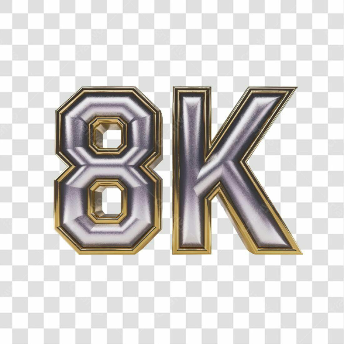 Icone 8k Seguidores PNG com fundo transparente