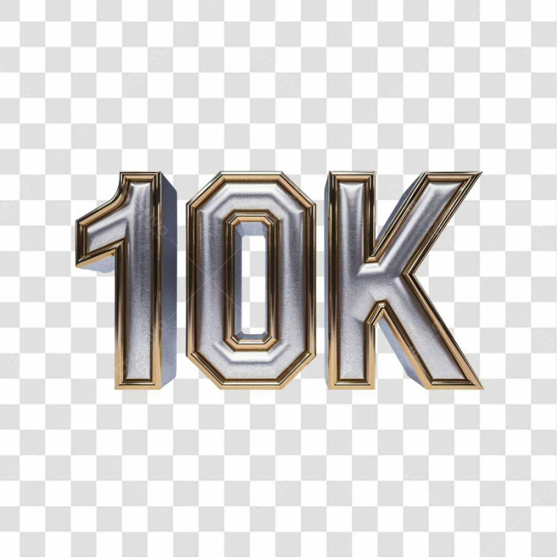 Icone 10k Seguidores PNG com fundo transparente