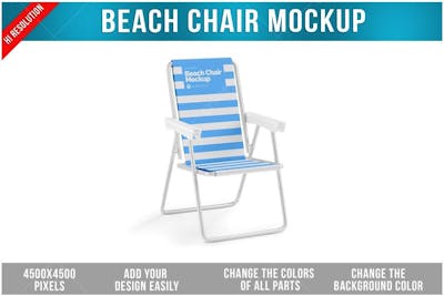 Cadeira De Praia Mockup