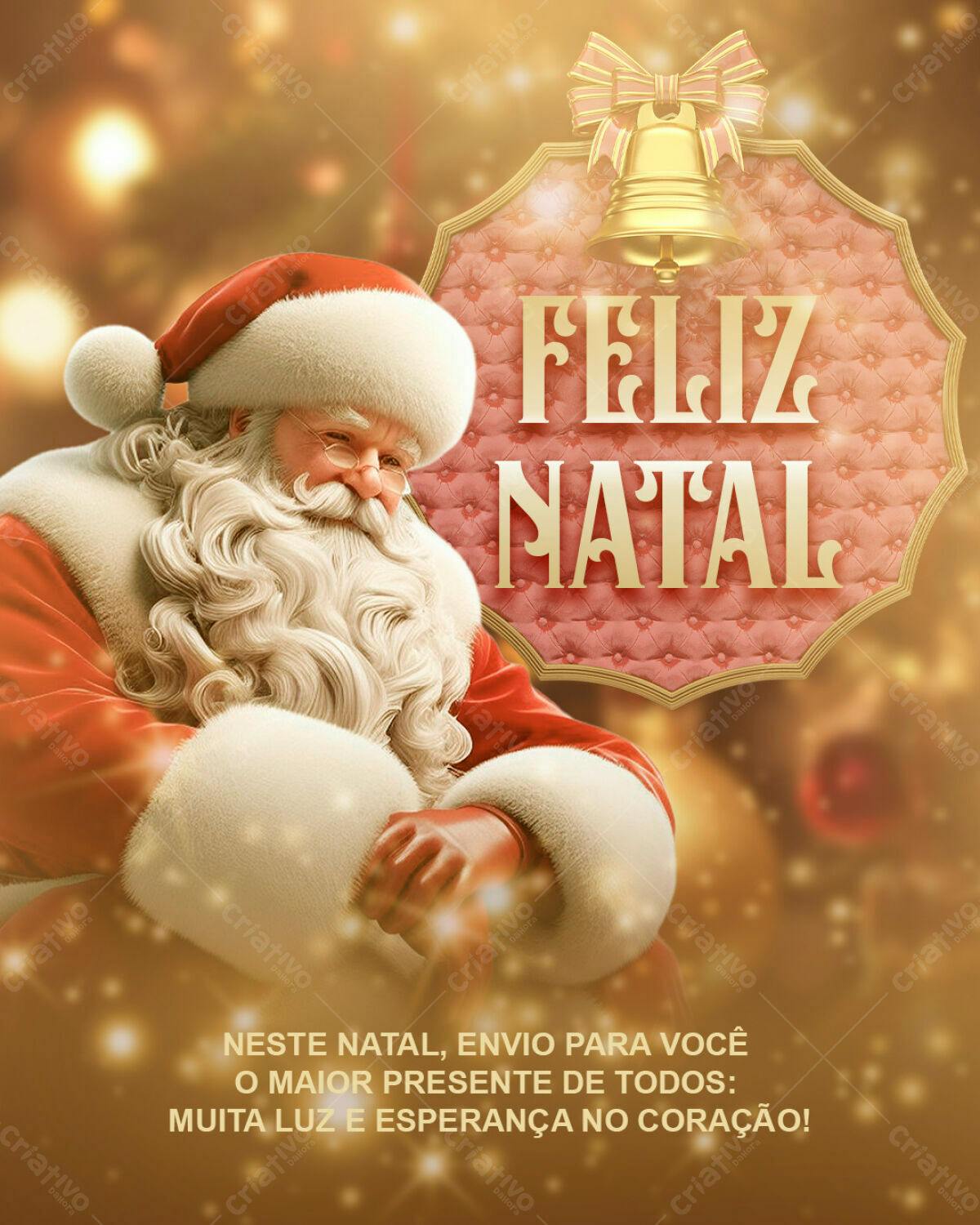 Flyer Natalino com Papai Noel PSD Editável