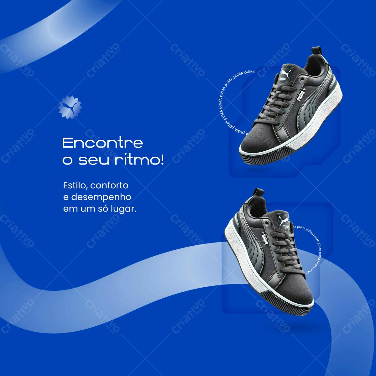 Mockup de Tênis Puma PSD Editável