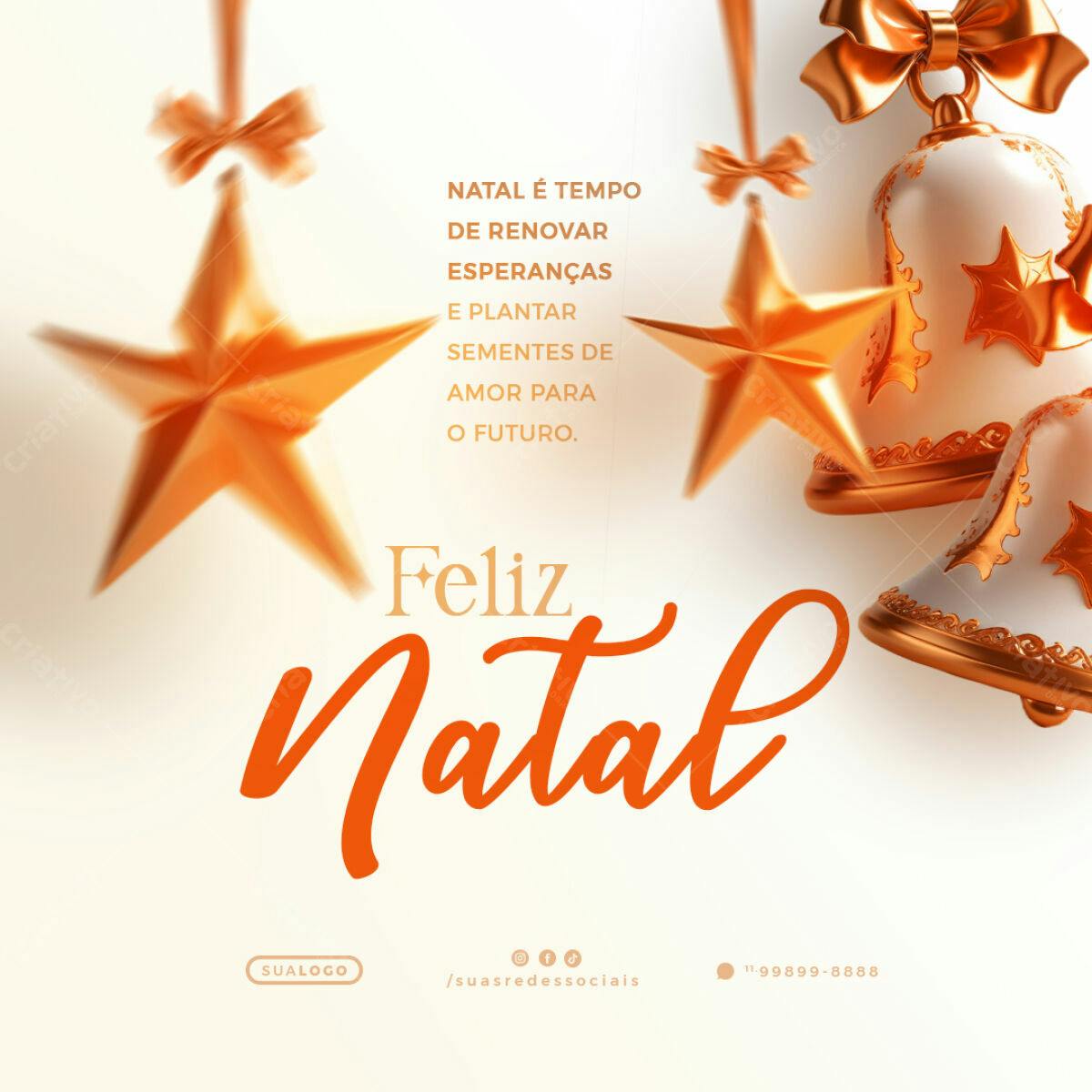 Postagem de Natal PSD Editável