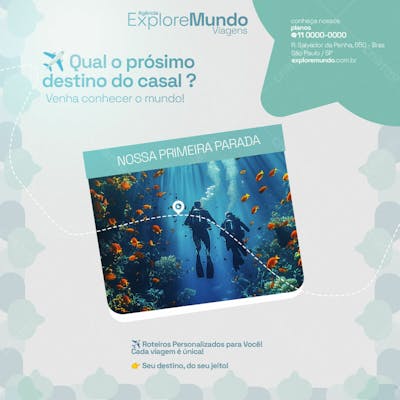 Nossa Primeira Parada Psd Editavel