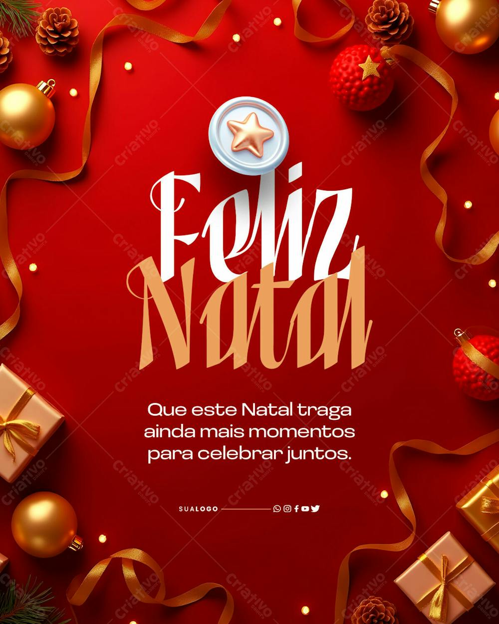 Social Media Feliz Natal Momentos Para Celebrar