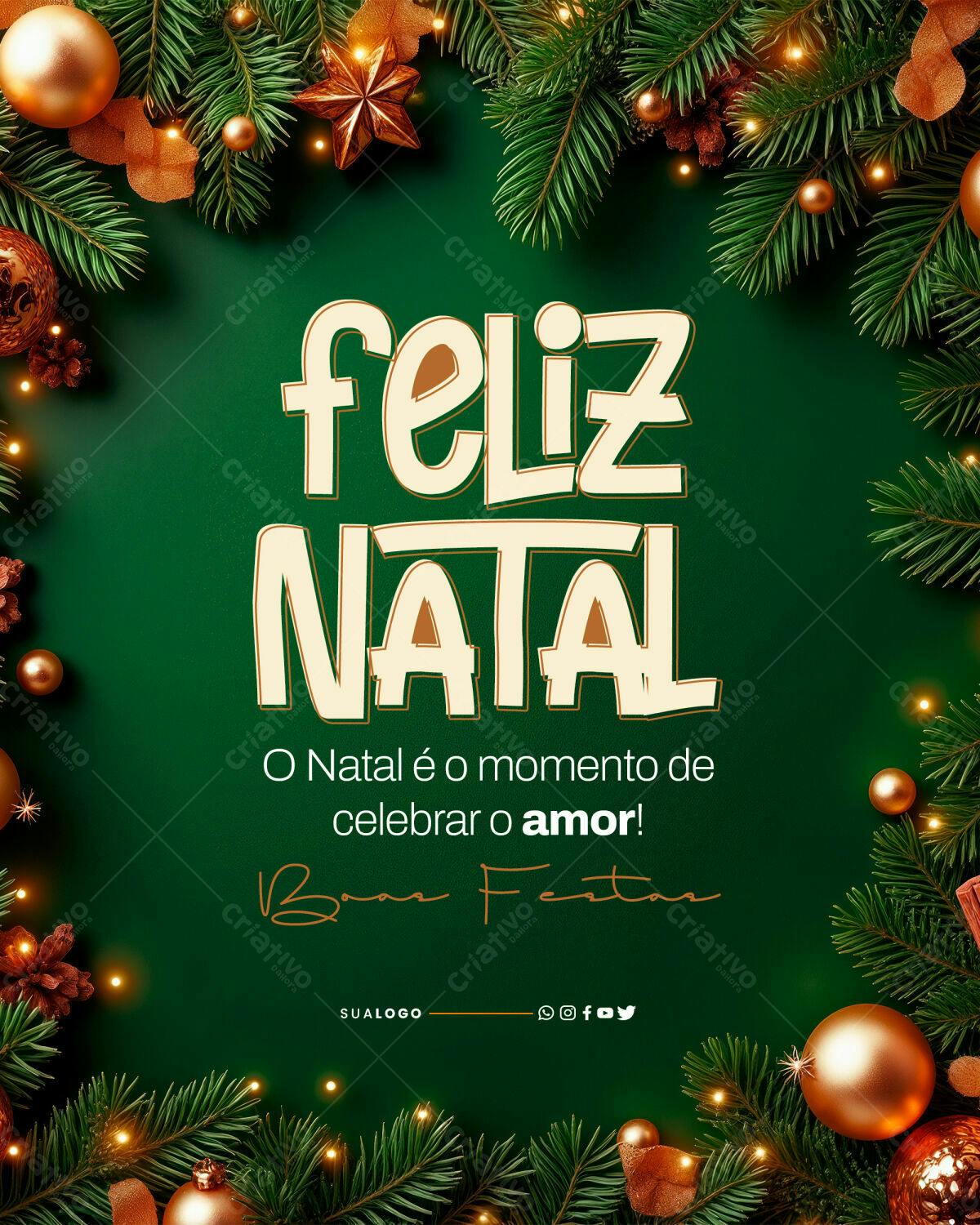Flyer de Natal PSD Editável