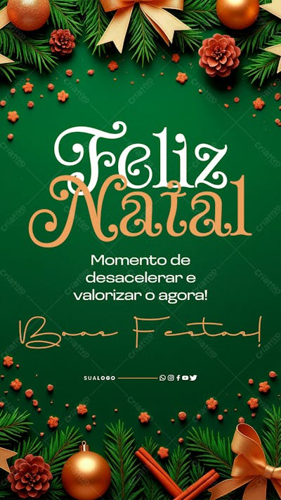 Story Feliz Natal Desacelerar E Valorizar