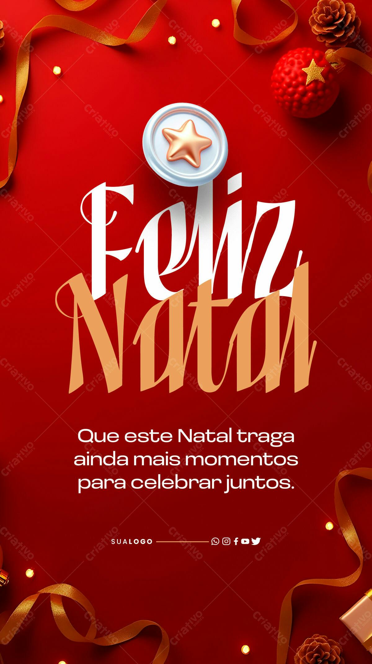 Flyer de Natal PSD Editável