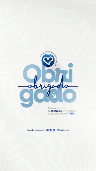 Dia Internacional Do Obrigado 11 De Janeiro Dia Do Obrigado Social Media Psd Editável