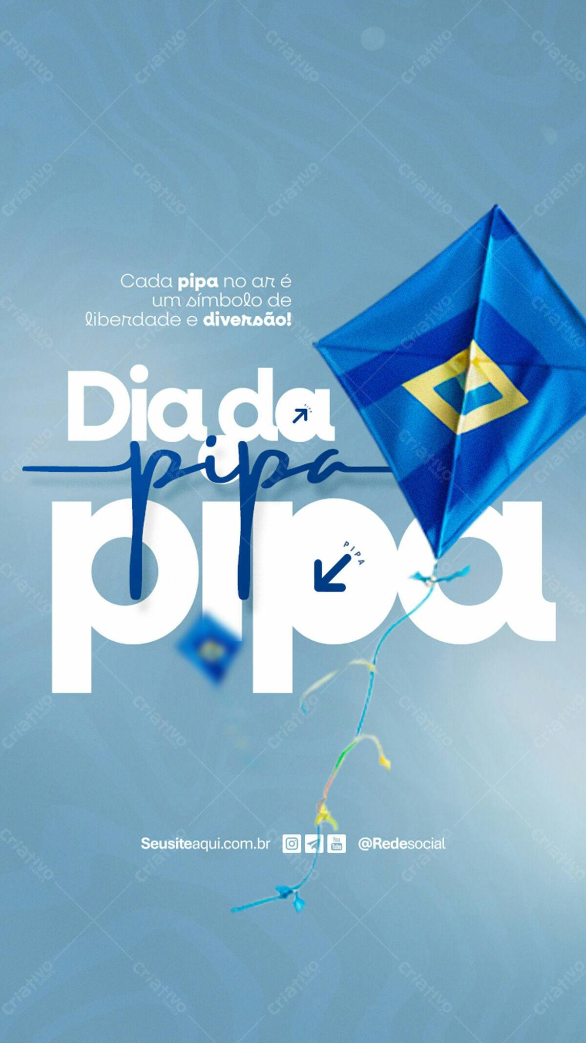 Flyer Dia da Pipa PSD Editável