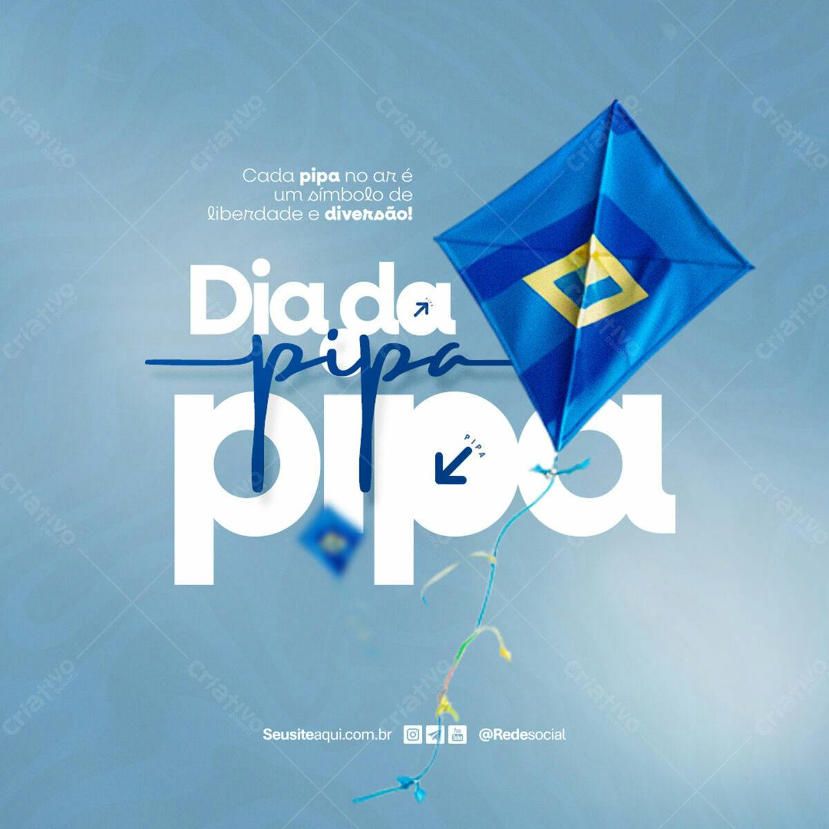 Flyer Dia da Pipa PSD Editável