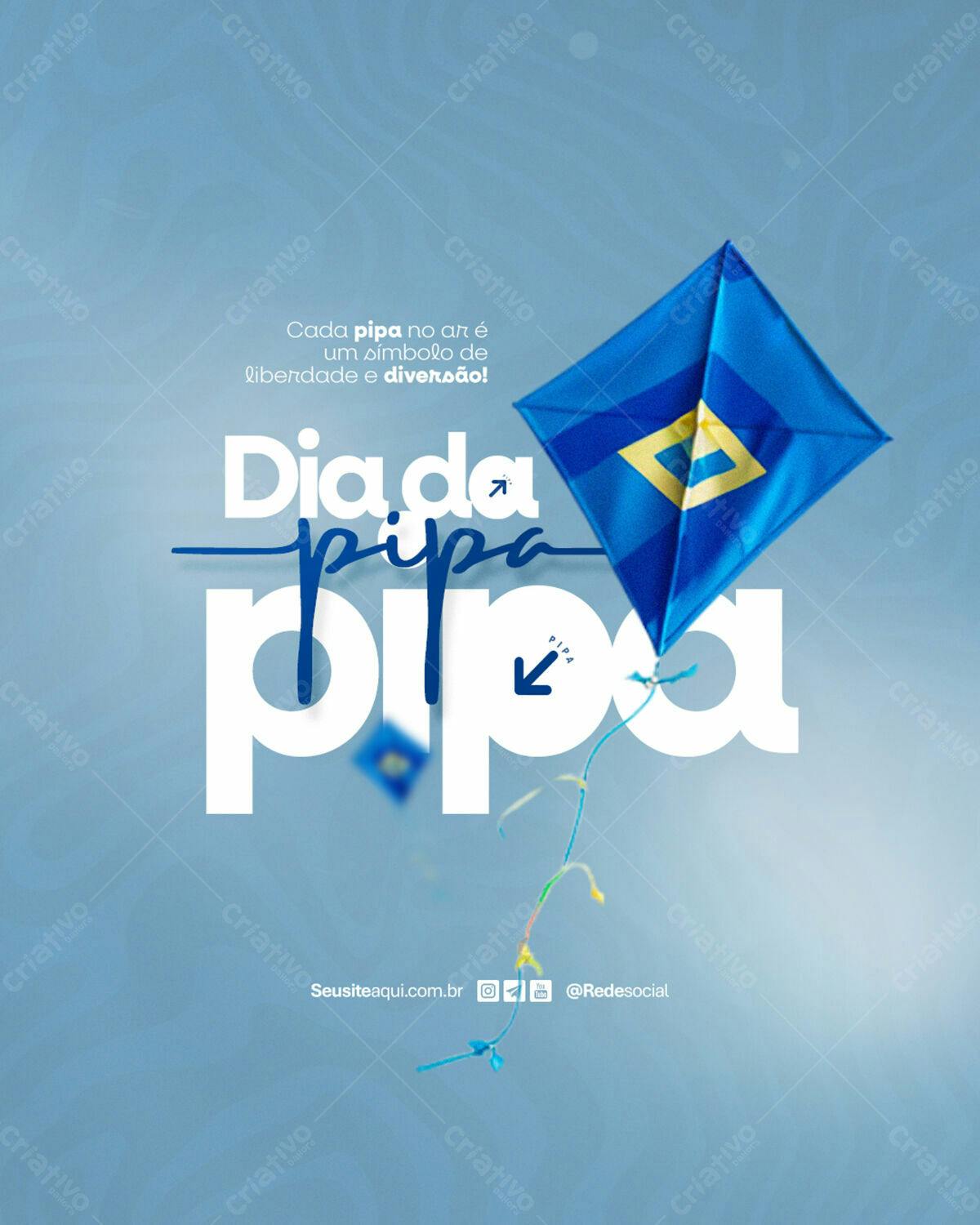 Flyer Dia da Pipa PSD Editável