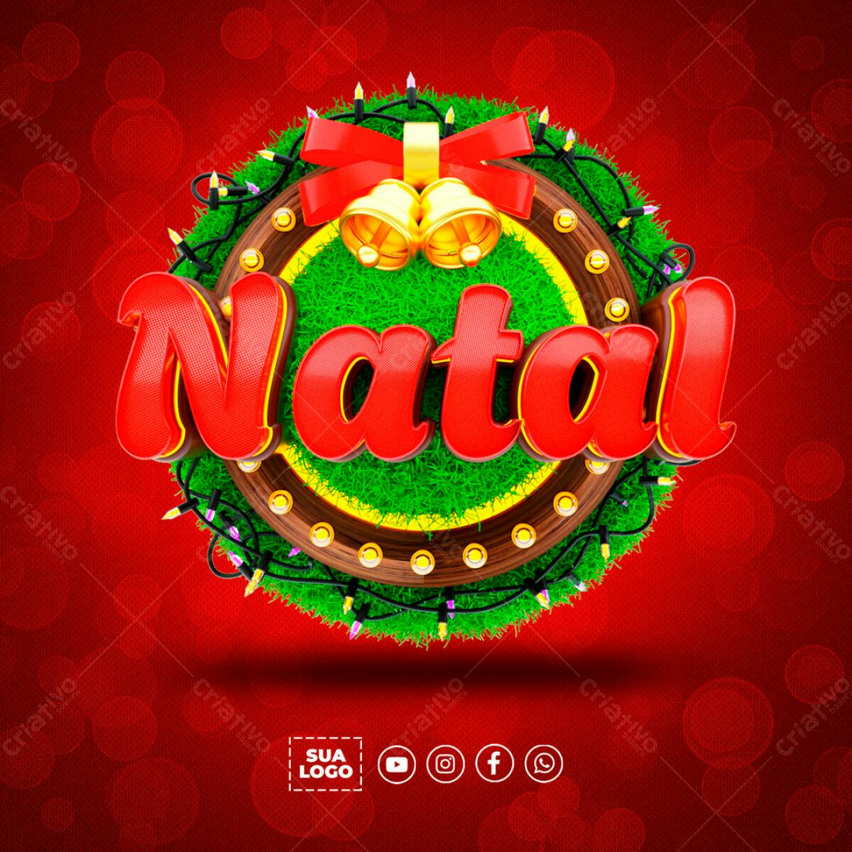 Arte Natalina para Redes Sociais PSD Editável