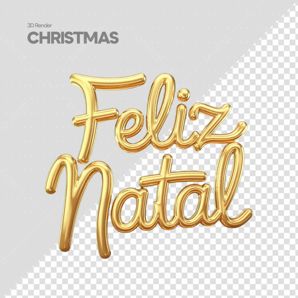 Arte Natalina Feliz Natal PSD Editável