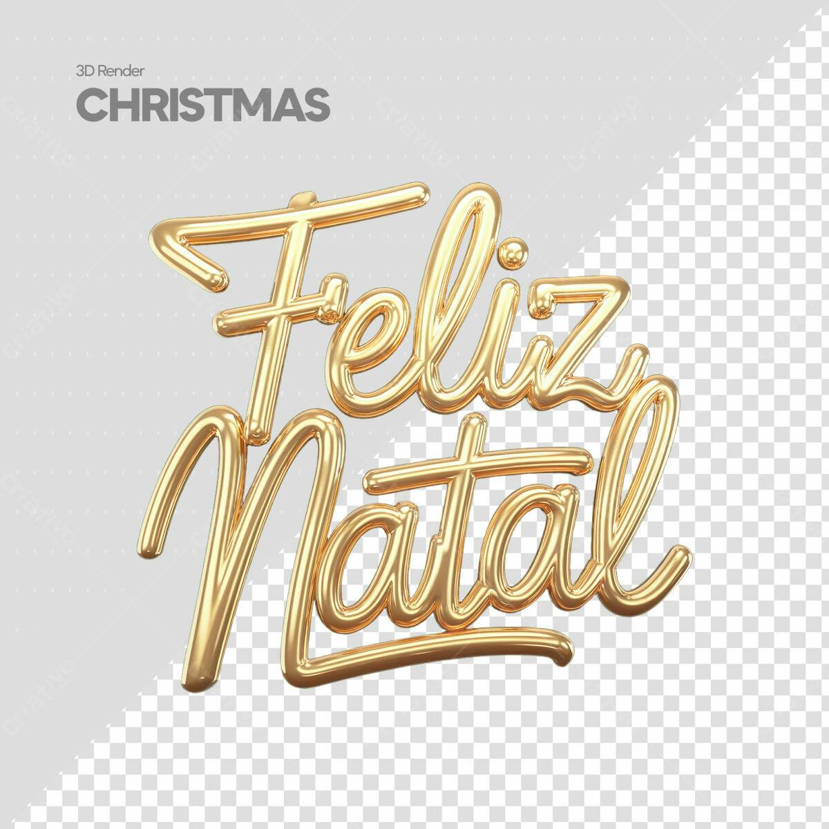 Arte Natalina Feliz Natal PSD Editável