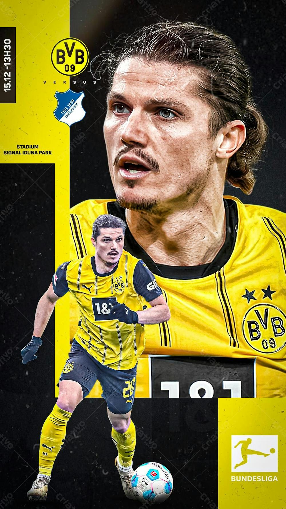 Flyer Matchday Sabitzer Dortmund