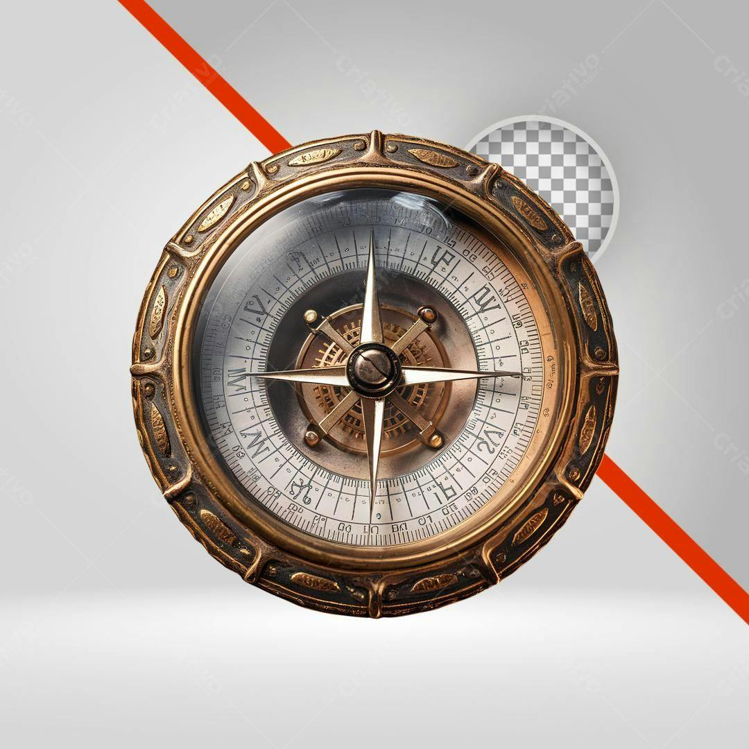 Ícone Bússola Antiga PNG com fundo transparente