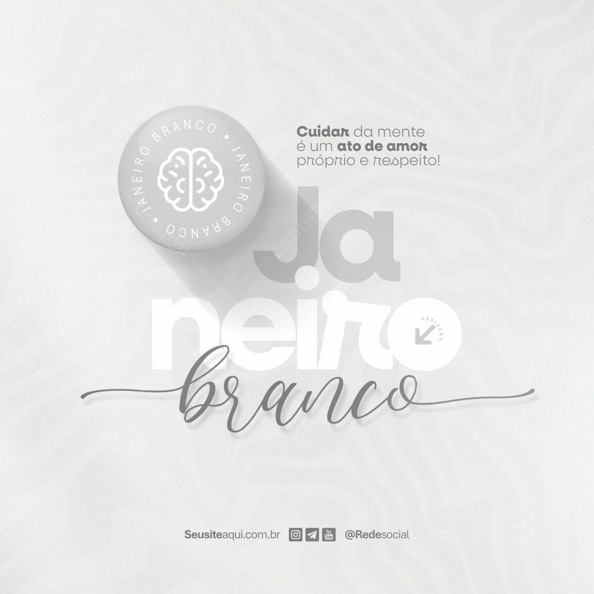 Post Janeiro Branco PSD Editável