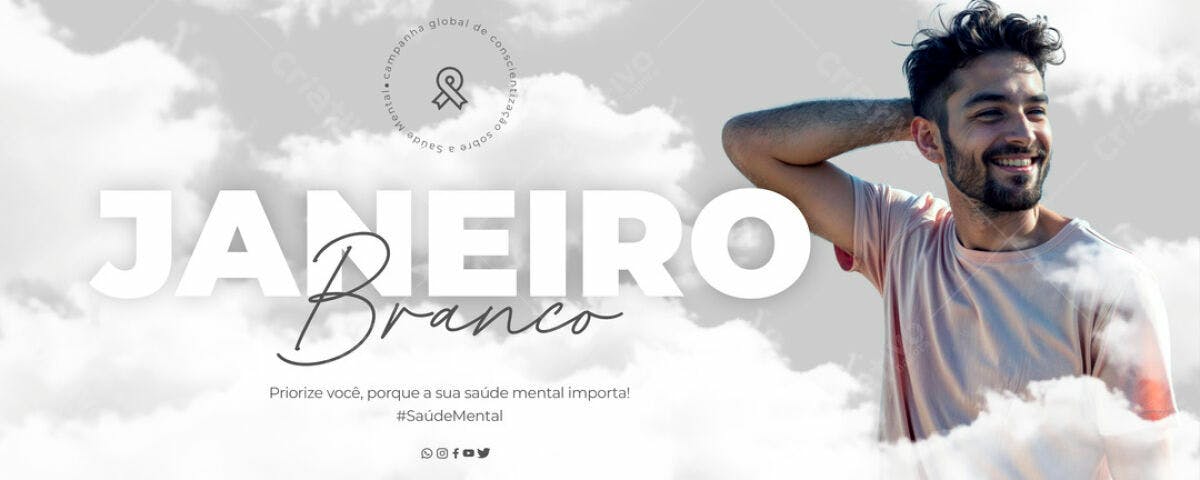 Banner Janeiro Branco PSD Editável