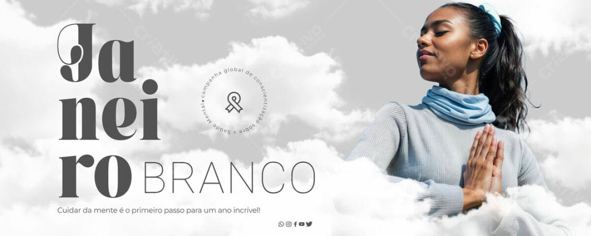 Banner Janeiro Branco PSD Editável