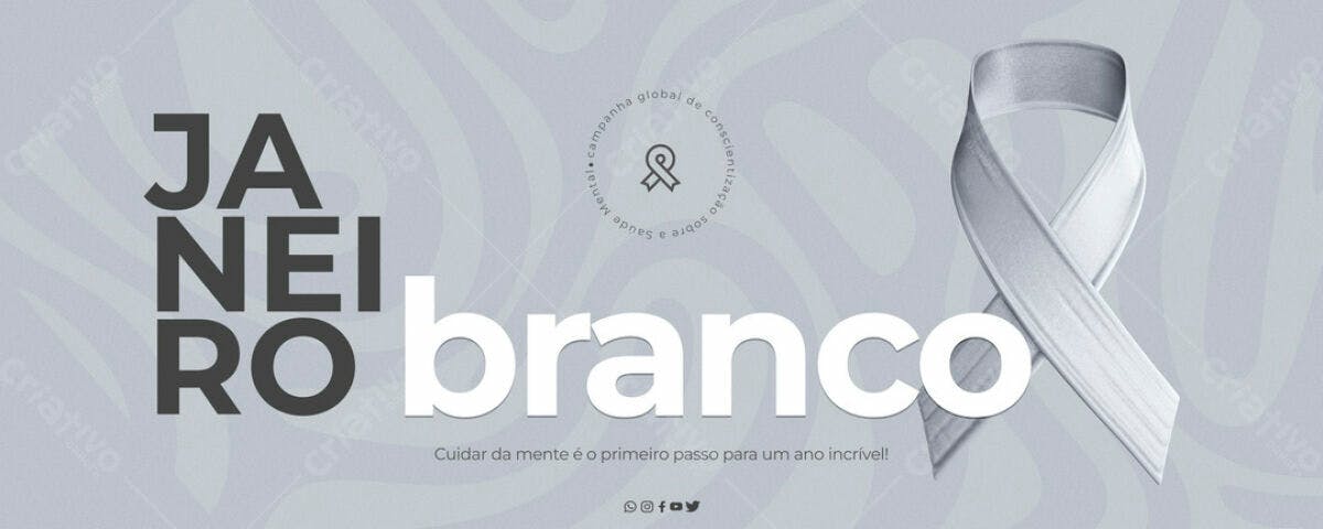 Banner Janeiro Branco PSD Editável