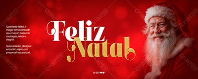 Banner Feliz Natal PSD Editável