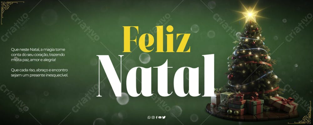 Post Feliz Natal Arvore De Natal Com Presentes