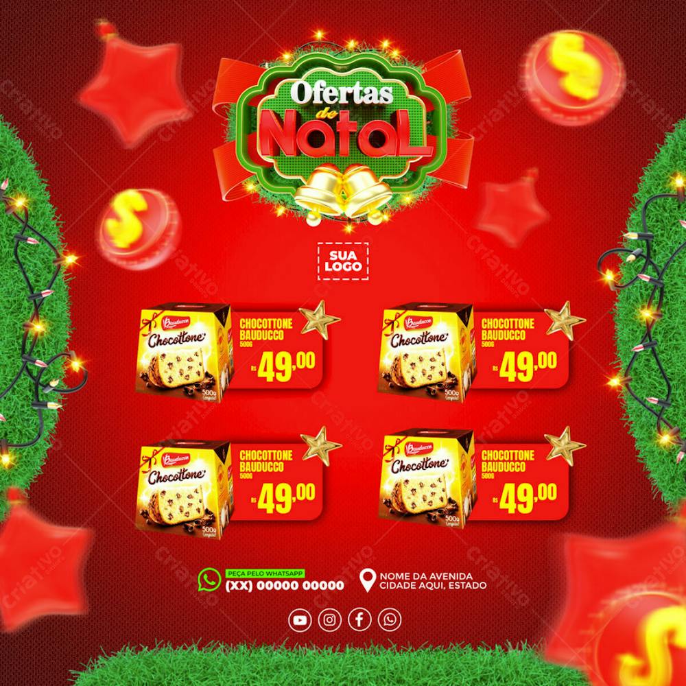 Redes Sociais Ofertas De Natal Feed