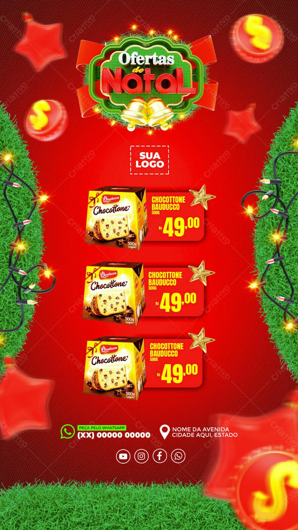 Redes Sociais Ofertas De Natal Stories 