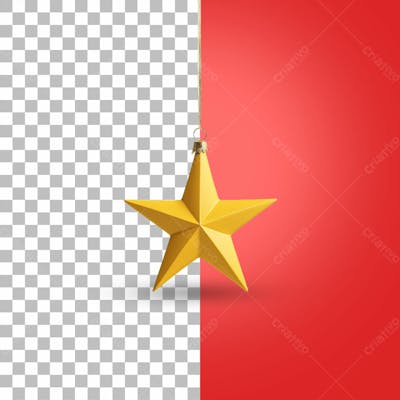 Estrela De Natal Psd Editável