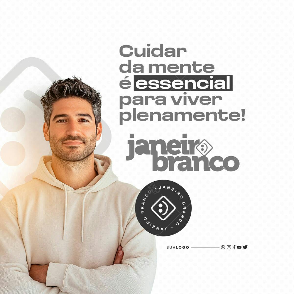 Post para Saúde Mental PSD Editável