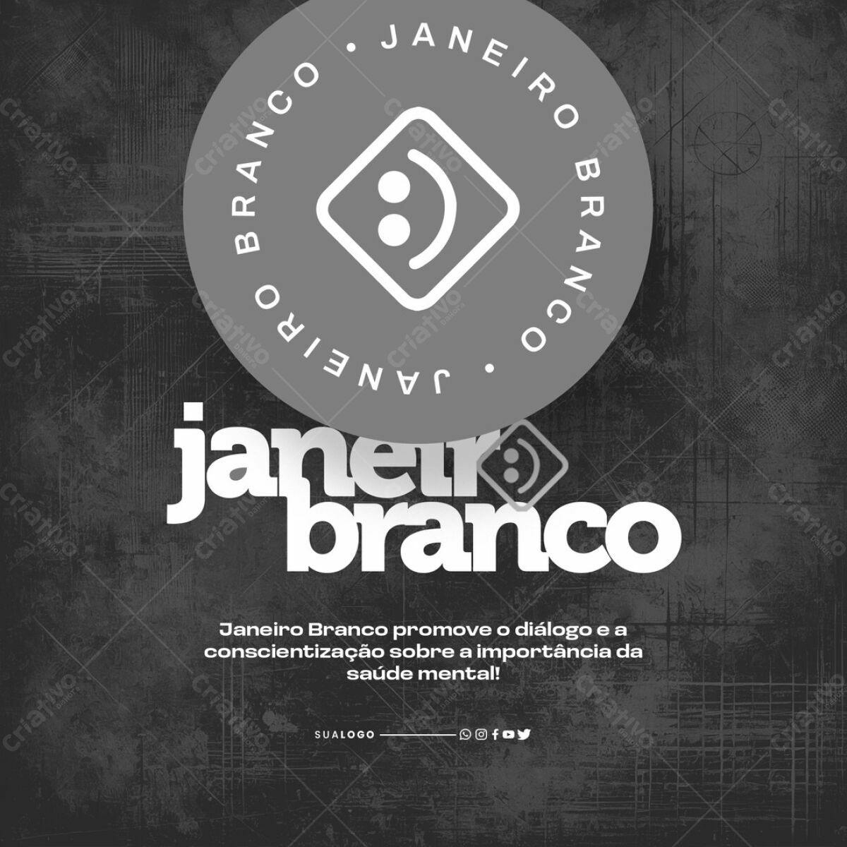 Flyer Janeiro Branco PSD Editável