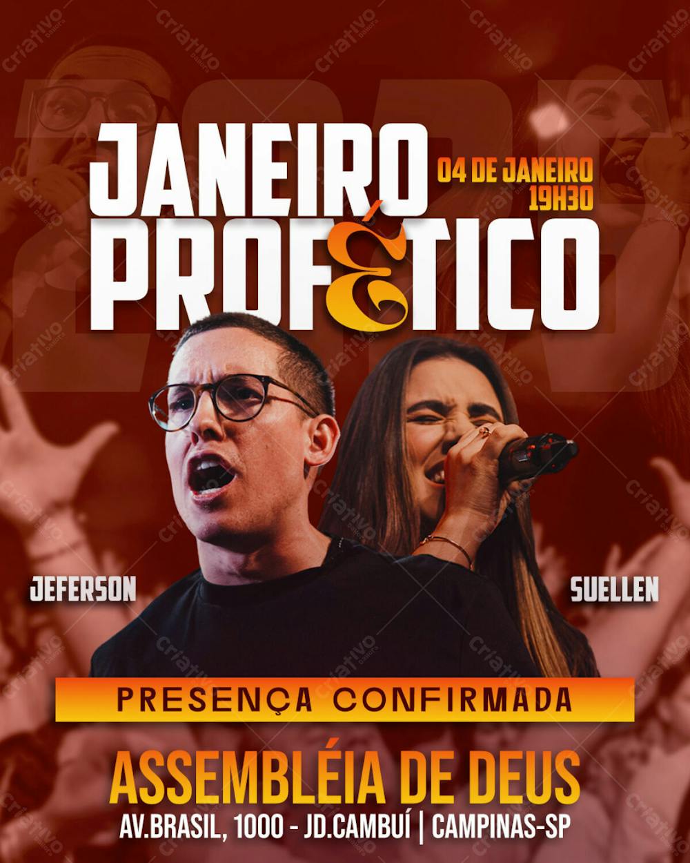 Janeiro Profético Presença Confirmada