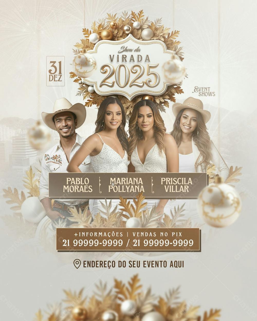 Flyer Evento Show Da Virada Feed