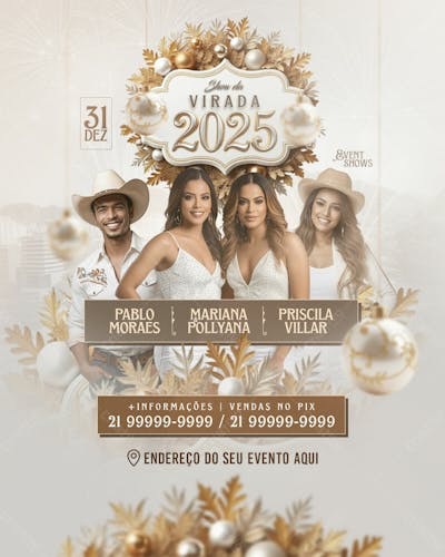 Flyer Evento Show Da Virada Feed