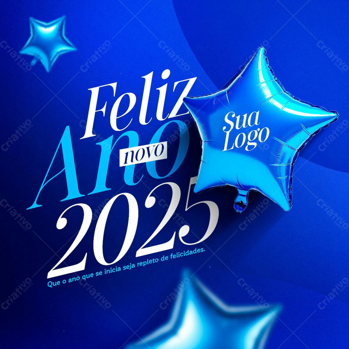 Flyer Ano Novo 2025 PSD Editável