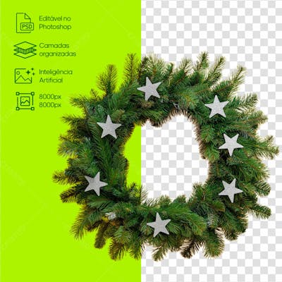 Guirlanda De Natal Decorativa Com Estrelas