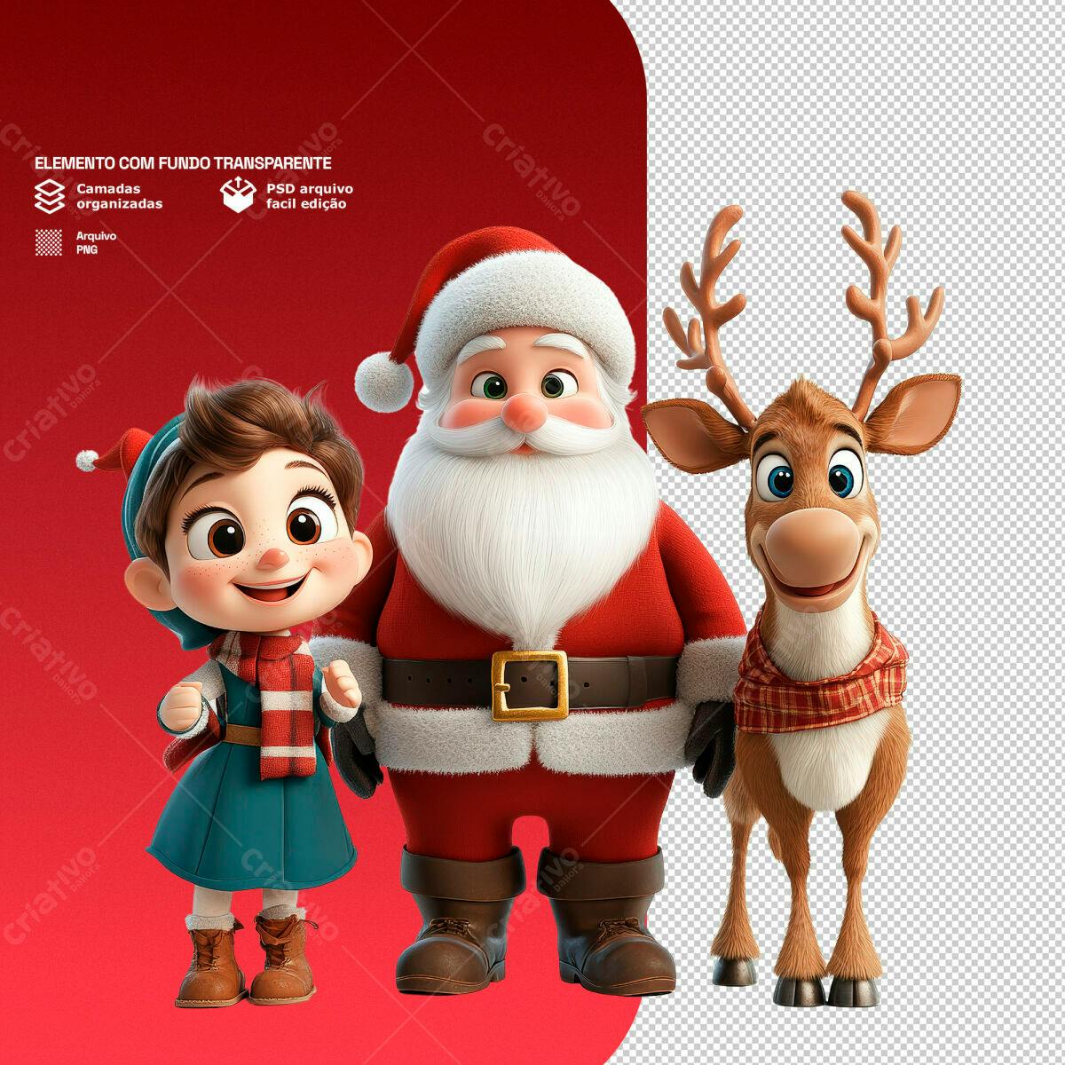 Elementos de Natal PSD Editável