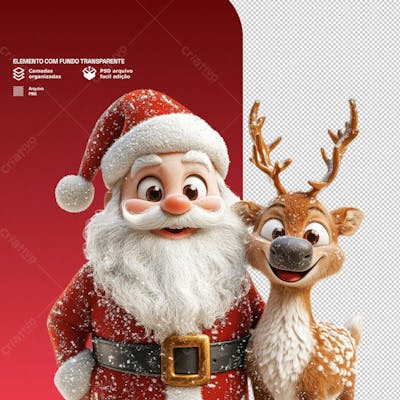 Personagem 3D Para Composição De Natal Png Transparente 09