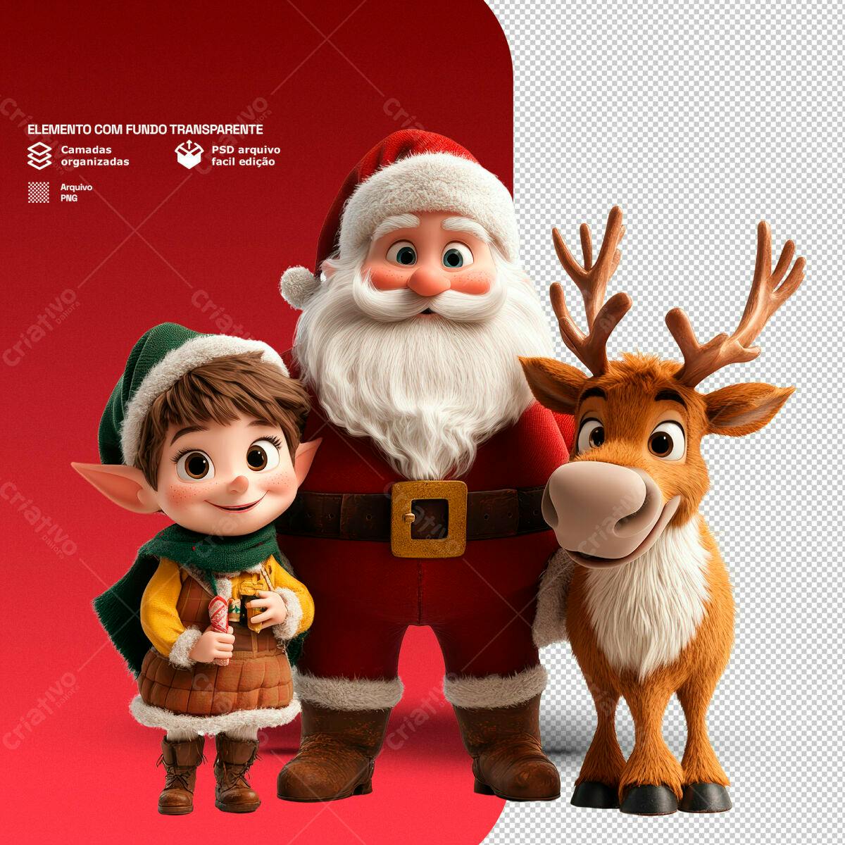 Elementos de Natal PSD Editável