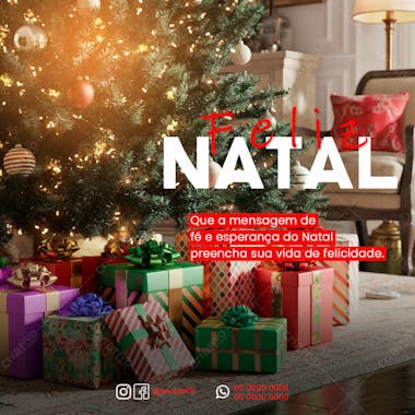 Data Comemorativa Natal Social Media Psd Editável 06