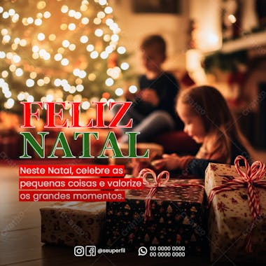 Data Comemorativa Natal Social Media Psd Editável 07