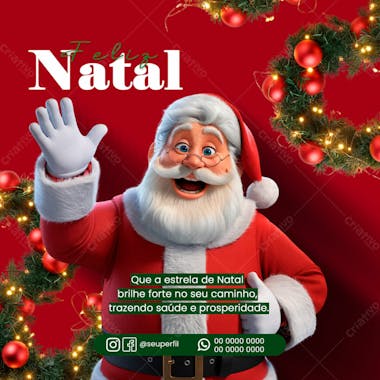Data Comemorativa Natal Social Media Psd Editável 04