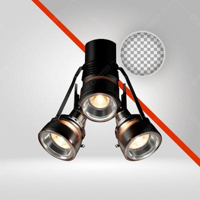Lanterna De Palco Flyers, Elemento Png Luz Spot 3D Led
