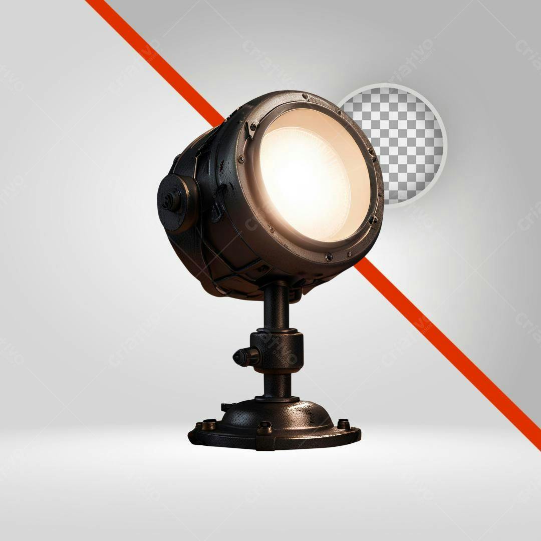 Icone Holofote Industrial PNG com fundo transparente