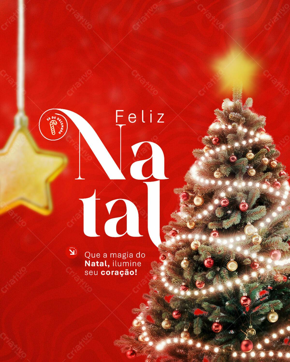 Postagem de Natal PSD Editável