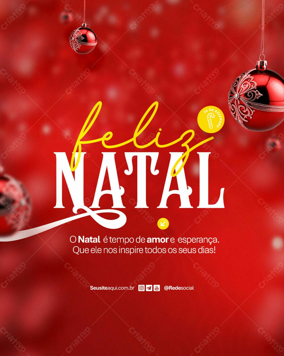 Flyer de Natal PSD Editável