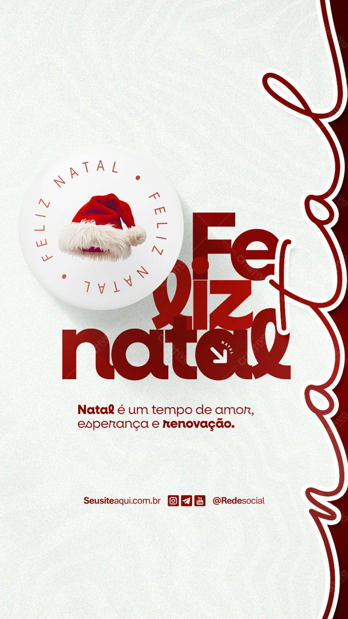 Flyer Feliz Natal PSD Editável